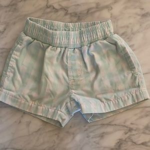 The Beaufort Bonnet Company 18-24 months Gingham Sheffield shorts in teal